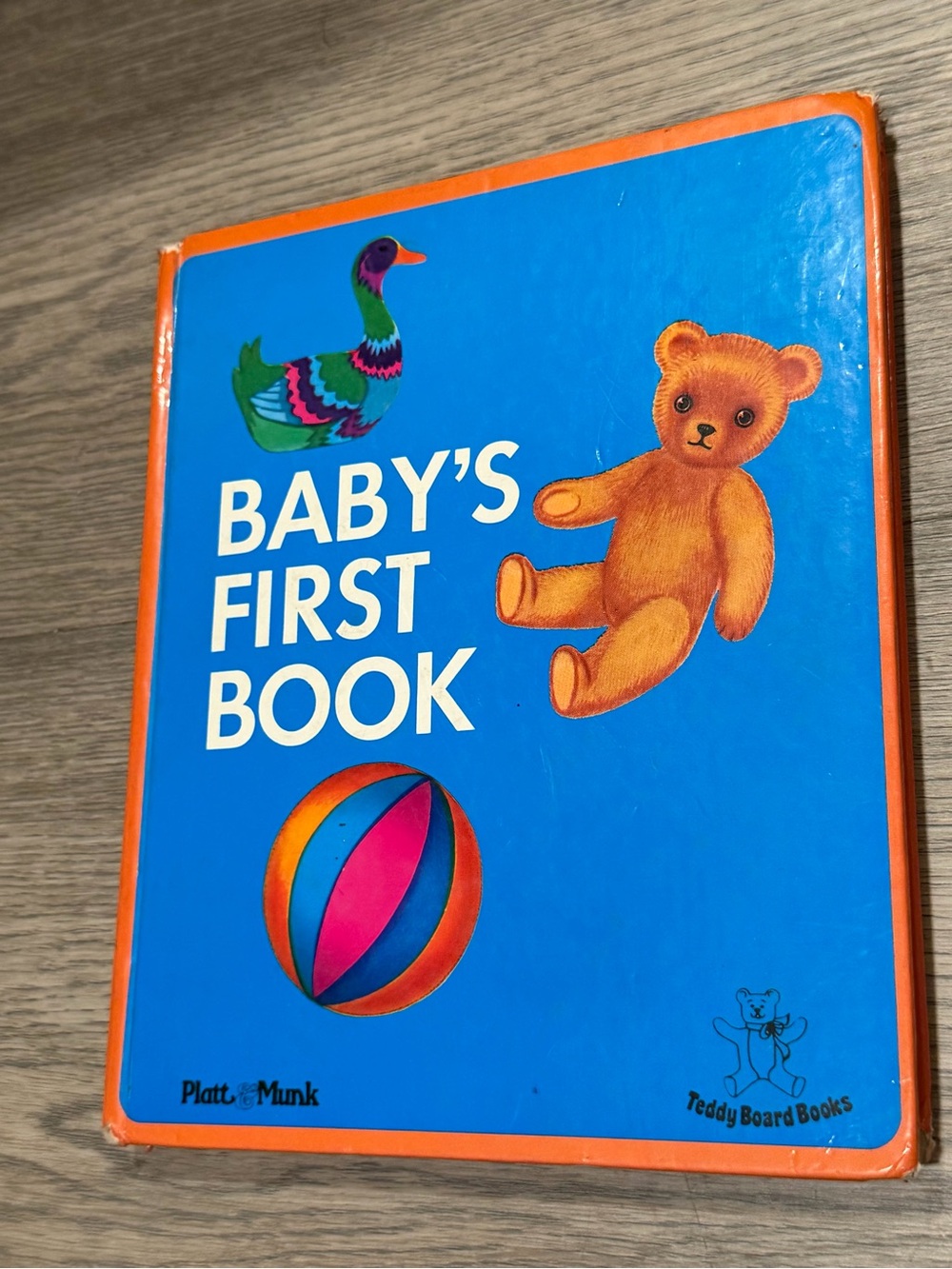 Platt & Munk Baby's First Book Teddy Board Books Baby Board Book Blue Orange